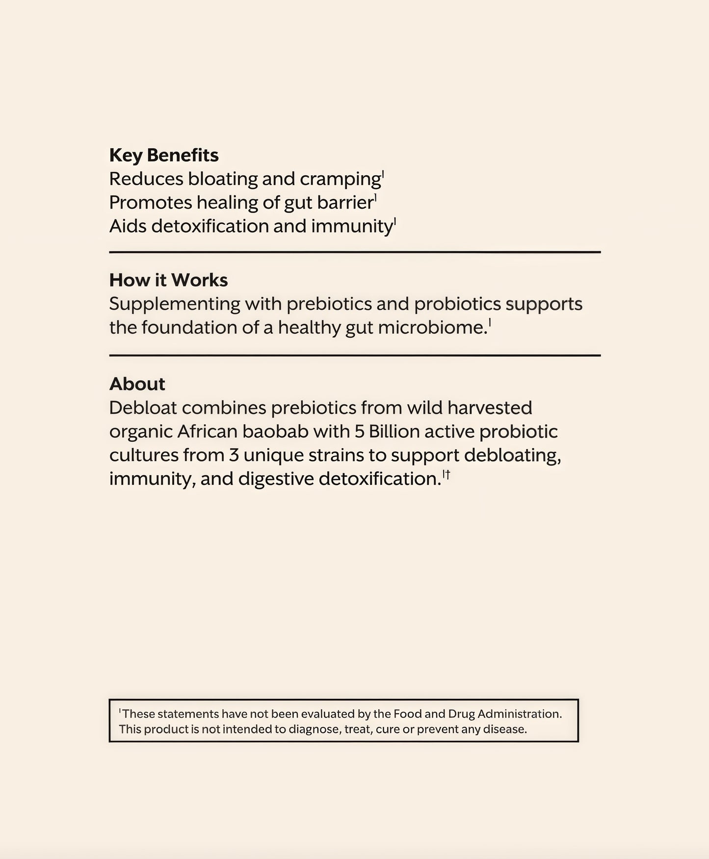 Debloat: Prebiotic + Probiotic